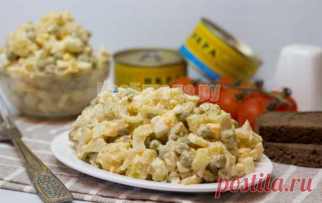Салат с икрой минтая (картошка, горошек, яйцо), рецепт с пошаговыми фото | Все Блюда