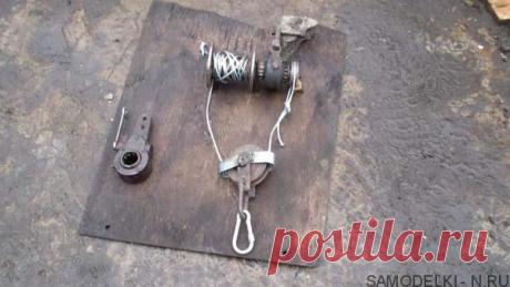 Самодельная лебёдка из тормозной трещотки автомобиля | Самоделки своими руками