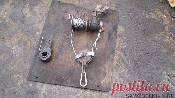 Самодельная лебёдка из тормозной трещотки автомобиля | Самоделки своими руками