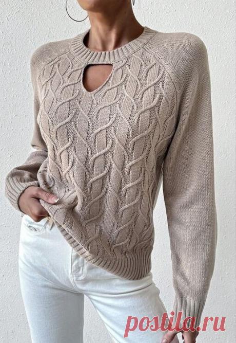 Подборка осеннего вязания со схемами. Джемперы спицами, безрукавка. | Ольга Прилуцкая, вязание - это модно | Дзен