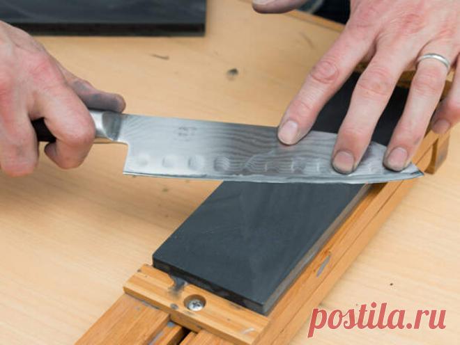 Как самостоятельно точить кухонные ножи
