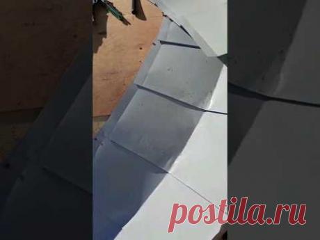 Монтаж ендовы на арке.