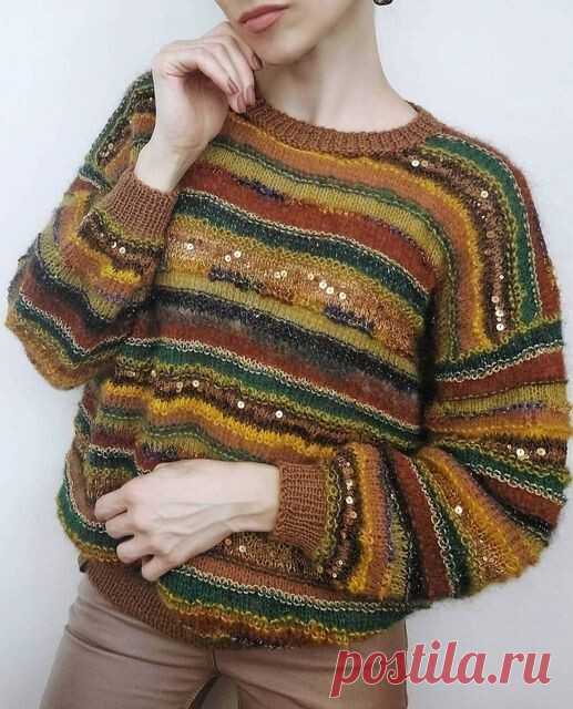 Полосатые изделия, которые можно связать из остатков пряжи | WarmEngineer / Блог о вязании | Дзен