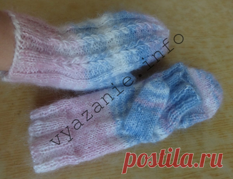 Варежки трансформеры, варежки митенки спицами с описанием, схемой. | Vyazanie.info | Яндекс Дзен