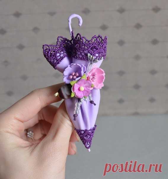 Брошки-зонтики