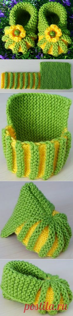 Мастер-класс для начинающих. Вязание пинеток от 0 мес., Рукоделие