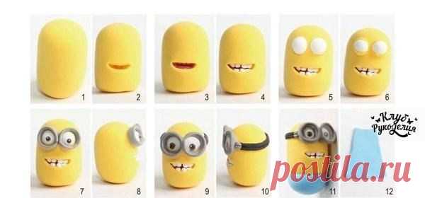 Как сделать миньона из пластилина? / Рукоделие