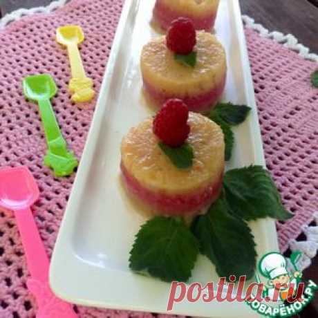 Трехцветный десерт - кулинарный рецепт