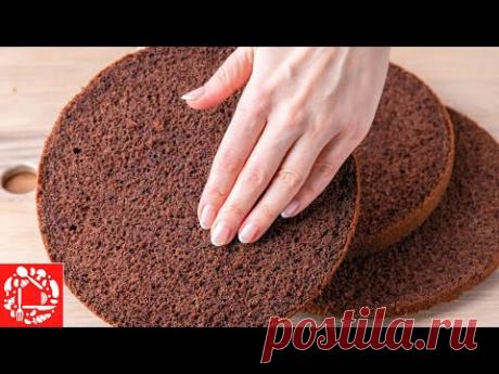 Шоколадный Шифоновый БИСКВИТ: гарантированный результат! Идеальная Основа для торта или Пирог к чаю