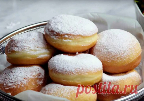 Воздушные пончики с начинкой: