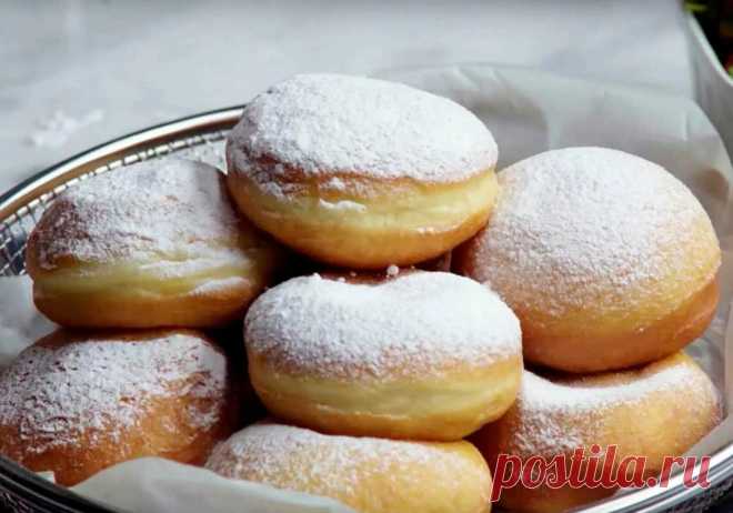 Воздушные пончики с начинкой: