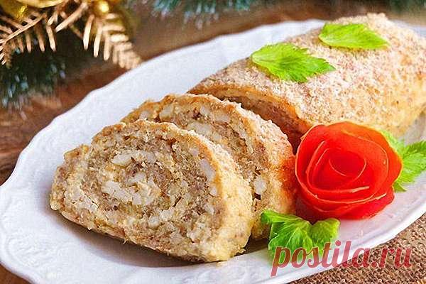 Рыбный рулет с яичной начинкой — Домашние заботы