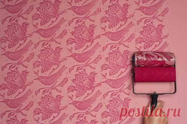 Как «накатать» узоры на стены — Мой дом