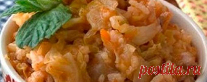 Постные голубцы с шампиньонами ленивые — Кухня Дома