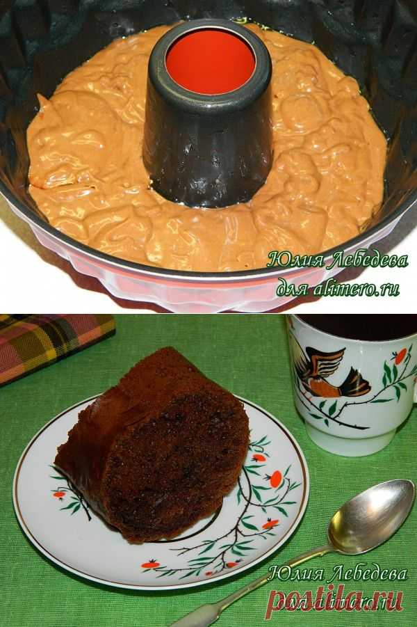 Кофейно-шоколадный воздушный кекс