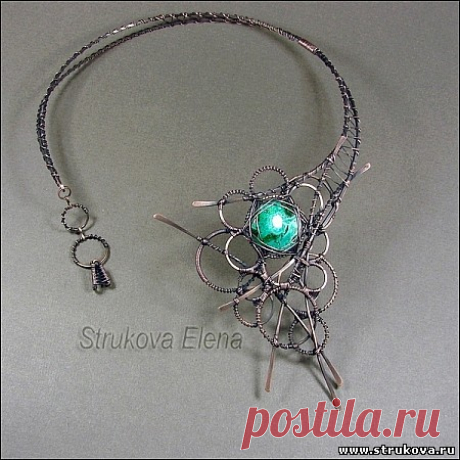 Колье и кулоны - Strukova Elena / Рукоделие / Бижутерия. Медь, латунь, проволока. / Pinme.ru / Pinme