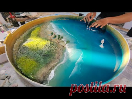 (270) How to make an OCEAN TABLE – Awesome ideas – Epoxy Resin art - YouTube