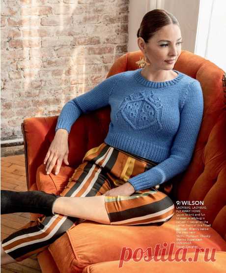 Заключительная часть журнала Vogue Knitting. Джемпер с божьей коровкой, восхитил! | Asha. Вязание, дизайн и романтика в фотографиях.🌶 | Дзен