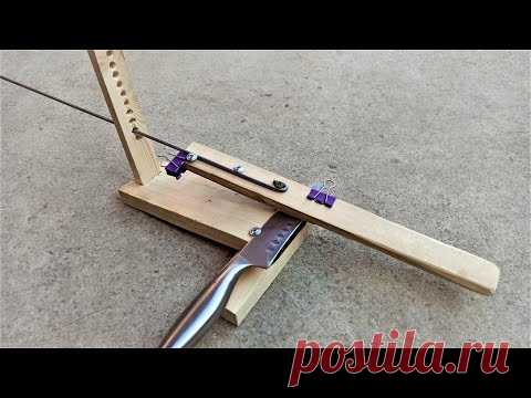 Проще не бывает! Самая простая точилка для ножей своими руками! How to make Knife Sharpener!