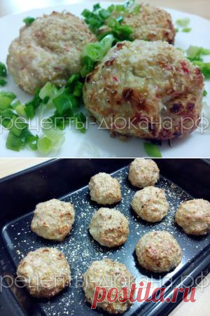 Куриные котлеты с крабовыми палочками: как пожарить без масла? | Рецепты диеты Дюкан