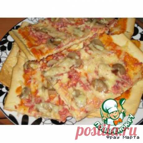 Тесто для пиццы и сама пицца 

Очень вкусное тесто, получается тонкое и хрустящее как в пиццериях и при этом не требует каких-то неимоверных временных затрат, готовится из доступных всем продуктов.

Ингредиенты для «Тесто для пиц…