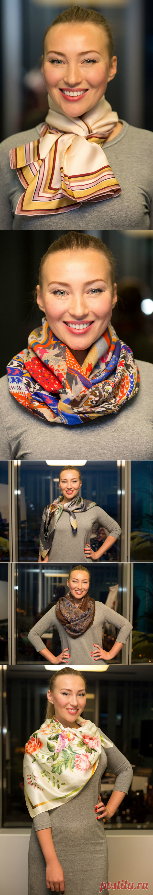 10 способов красиво завязать платок