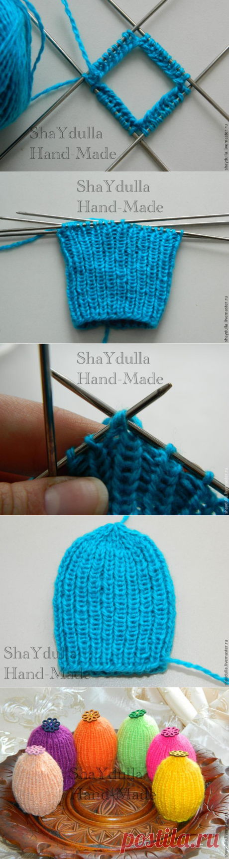 Вязаные шапочки на пасхальные яйца - Ярмарка Мастеров - ручная работа, handmade