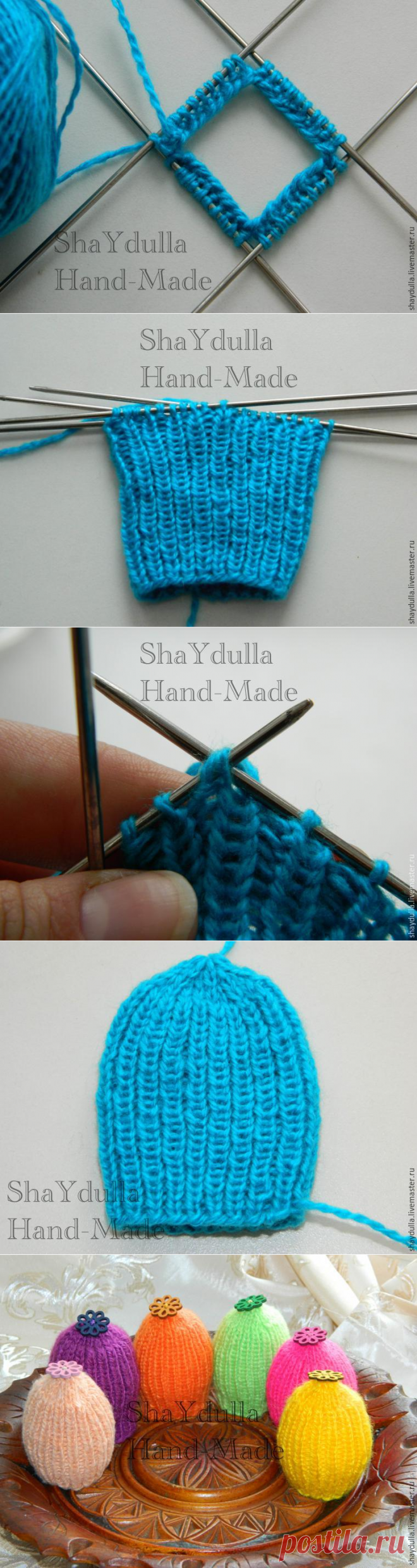 Вязаные шапочки на пасхальные яйца - Ярмарка Мастеров - ручная работа, handmade
