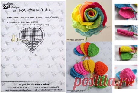 Flores crochet y dos agujas - Plaza Stark Knits & crochet | Facebook