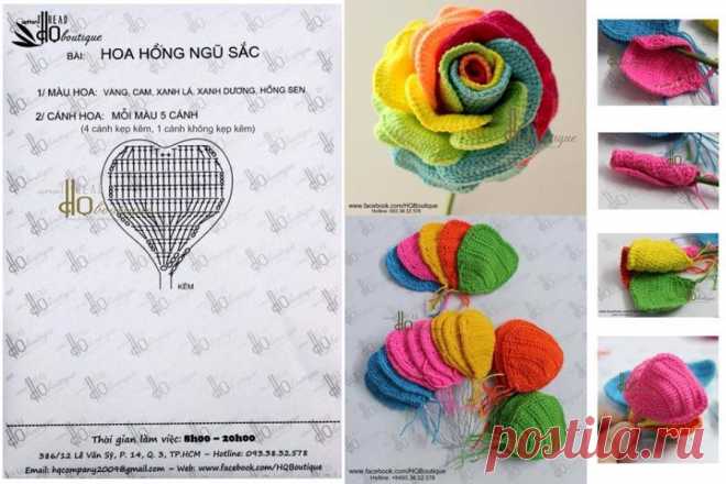 Flores crochet y dos agujas - Plaza Stark Knits & crochet | Facebook