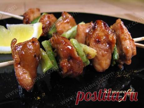 Якитори – японский шашлык из курицы гриль рецепт с фото | Кашевар
