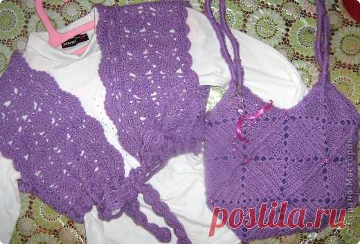 Вязание крючком - Сумка из квадратных мотивов Презент от Голубки » Поиск мастер классов, поделок своими руками и рукоделия на SearchMasterclass.Net