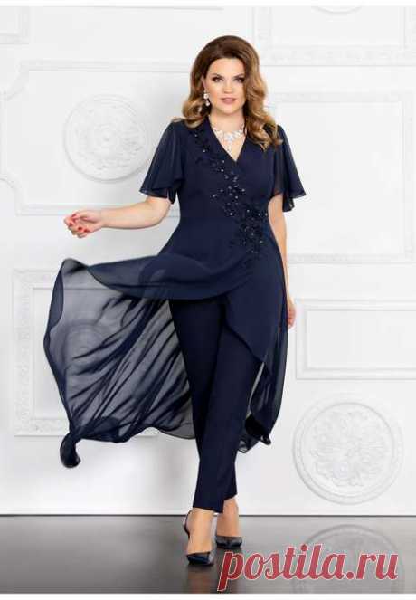 Платья для полных девушек и женщин белорусского бренда Mira Fashion осень 2019