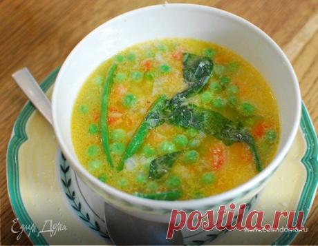 Минестроне с рисом . Ингредиенты: рис, фасоль зеленая стручковая, горошек зеленый | Официальный сайт кулинарных рецептов Юлии Высоцкой