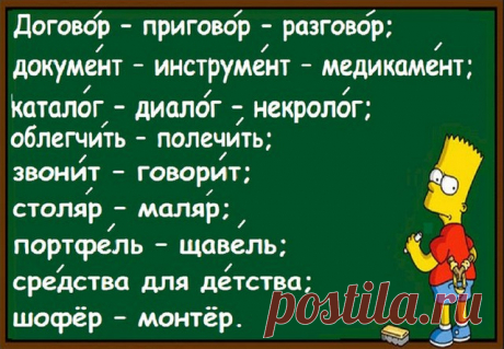 ТОП — самые популярные ошибки в ударениях