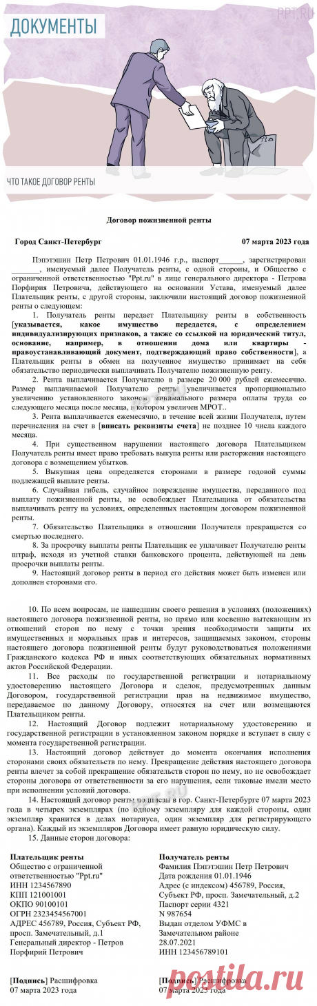 Договор ПОЖИЗНЕННОЙ РЕНТЫ в 2023 году. Договор пожизненного содержания С ИЖДИВЕНИЕМ.