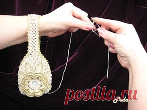 Сумочка для клубочка «Викторианский шик»
