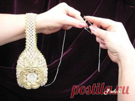 Сумочка для клубочка «Викторианский шик»