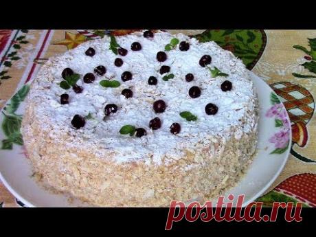 Вкусный торт Наполеон для праздничного чаепития! Как приготовить торт Наполеон быстро.