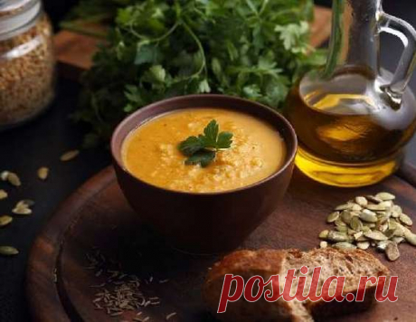 Тыквенный суп с чечевицей - рецепт приготовления с фото от Maggi.ru