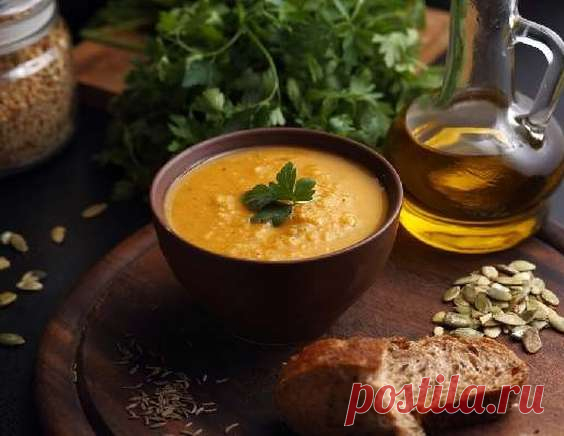 Тыквенный суп с чечевицей - рецепт приготовления с фото от Maggi.ru