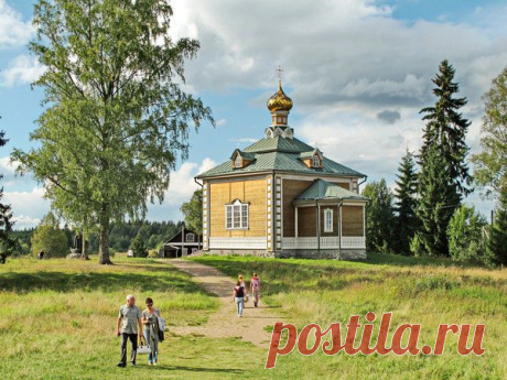 Фото Спасо-преображенский храс в с. Волговерховье.. Альбом Селигер - 50 фото. Фотографии Олег Попков.