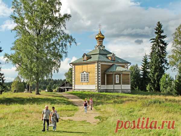 Фото Спасо-преображенский храс в с. Волговерховье.. Альбом Селигер - 50 фото. Фотографии Олег Попков.