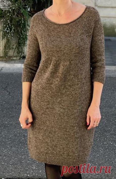 The sweater is knitted seamlessly top down .