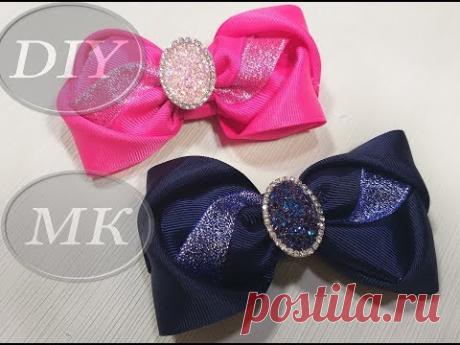 Банты Канзаши МК 🎀DIY Hair Bow 🎀Laço Formoso - YouTube