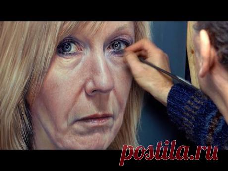 Oil painting demonstration. Portrait of my wife