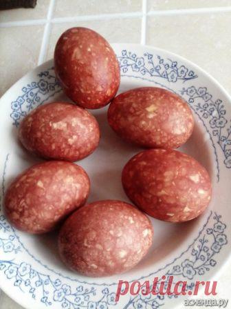 Как придать мраморность пасхальным яйцам, без использования зеленки? / Асиенда.ру