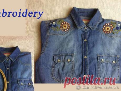Украшаем джинсовую рубашку | Краше Всех