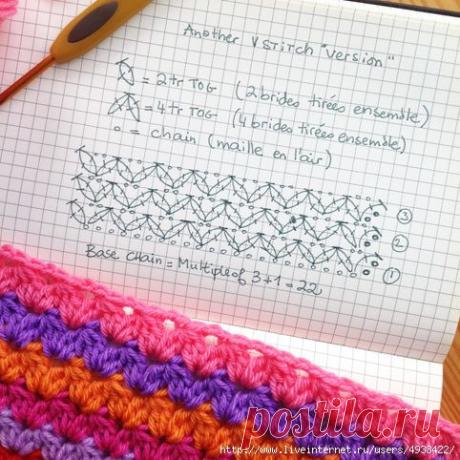 Простые узоры крючком. Фото + схемы.