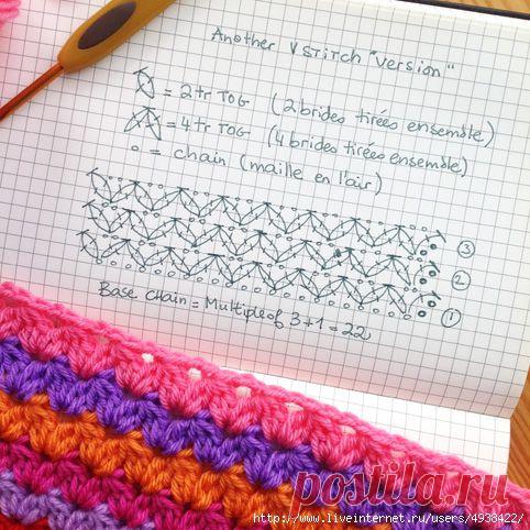 Простые узоры крючком. Фото + схемы.